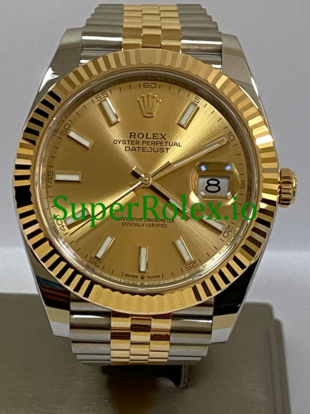 Rolex Datejust 41 Yellow Gold Champagne Index Dial  Ref.126333