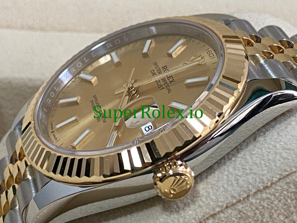 Rolex Datejust 41 Yellow Gold Champagne Index Dial  Ref.126333