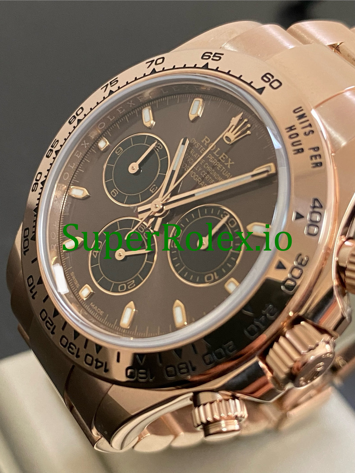 Rolex Cosmograph Daytona 40 Everose Gold Chocolate Index Dial  Ref.116505