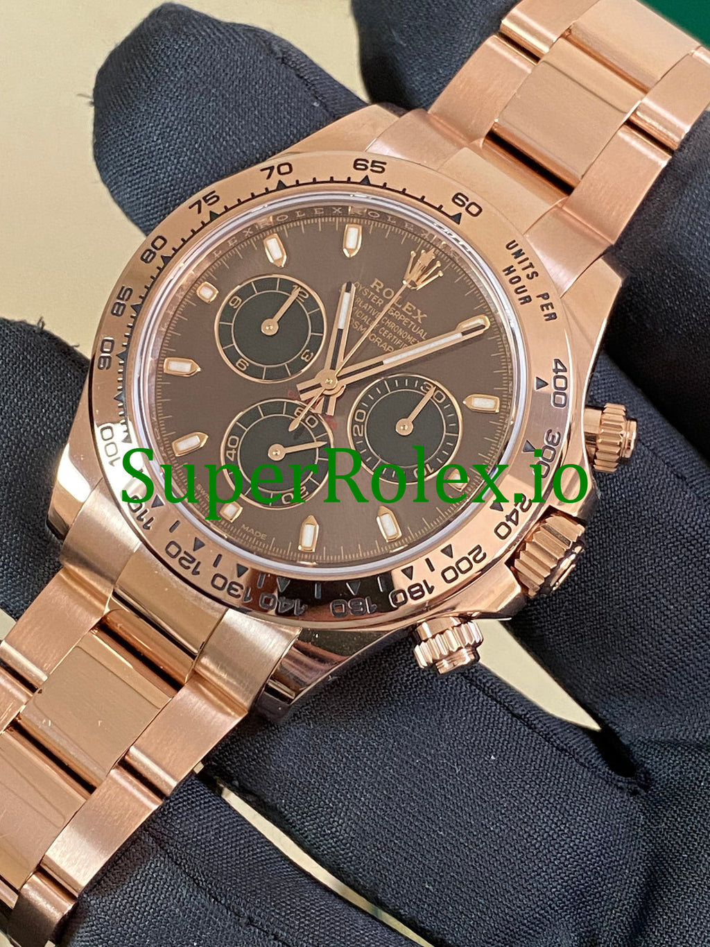 Rolex Cosmograph Daytona 40 Everose Gold Chocolate Index Dial  Ref.116505