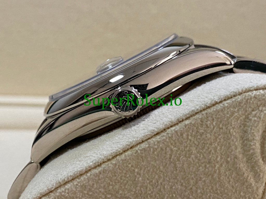 Rolex Day-Date 36MM White Gold Blue Index Dial Ref.118209