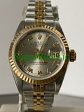 Rolex Lady-Datejust 26MM Two Tone Silver Roman Dial Ref.69173