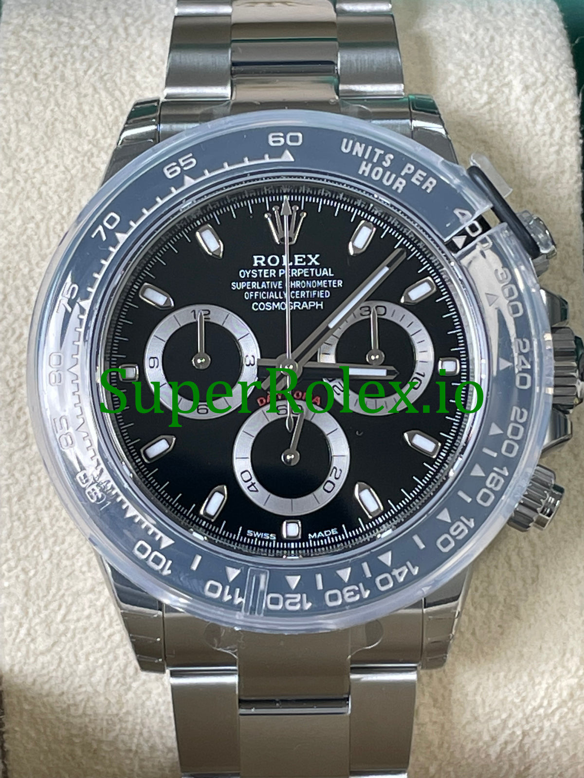 Rolex Cosmograph Daytona 40 Steel Black Index Dial Ref.116500LN