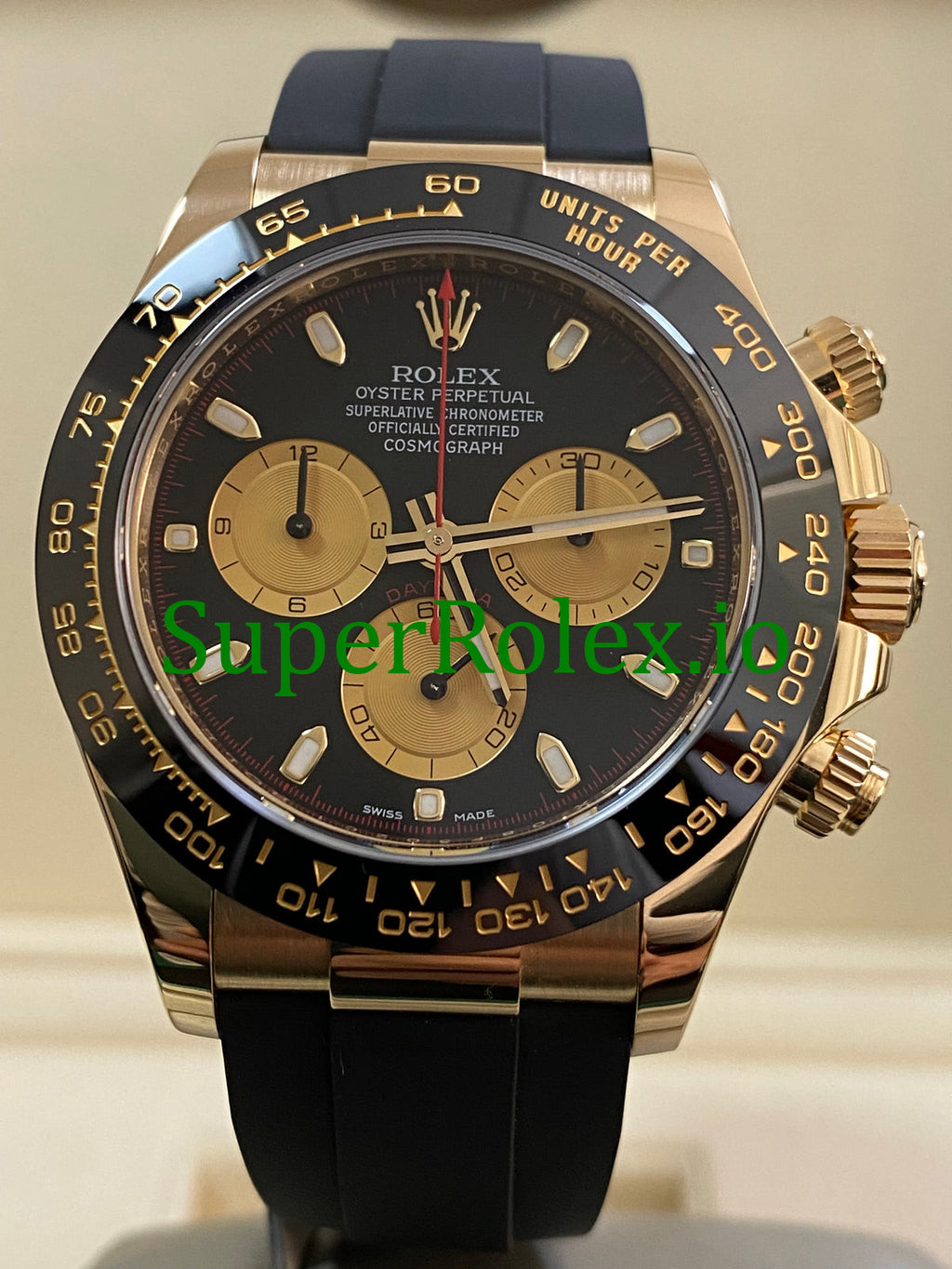 Rolex Cosmograph Daytona 40 Yellow Gold Black Index Dial Ref.116518LN