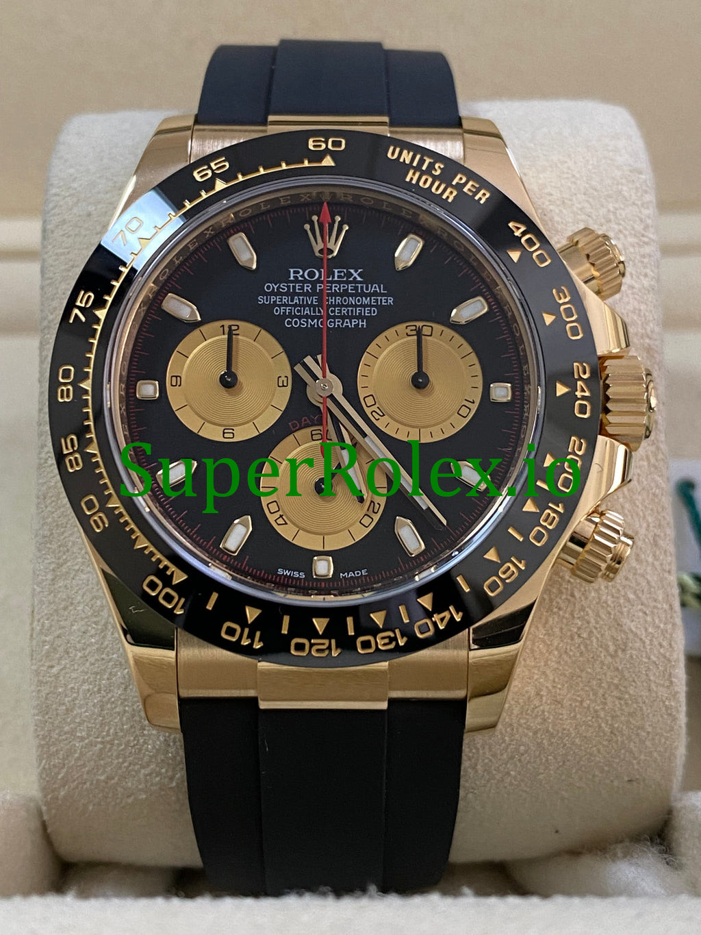 Rolex Cosmograph Daytona 40 Yellow Gold Black Index Dial Ref.116518LN