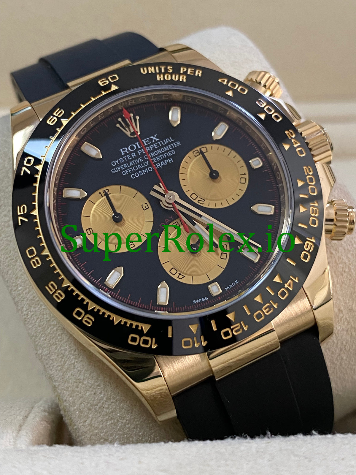 Rolex Cosmograph Daytona 40 Yellow Gold Black Index Dial Ref.116518LN
