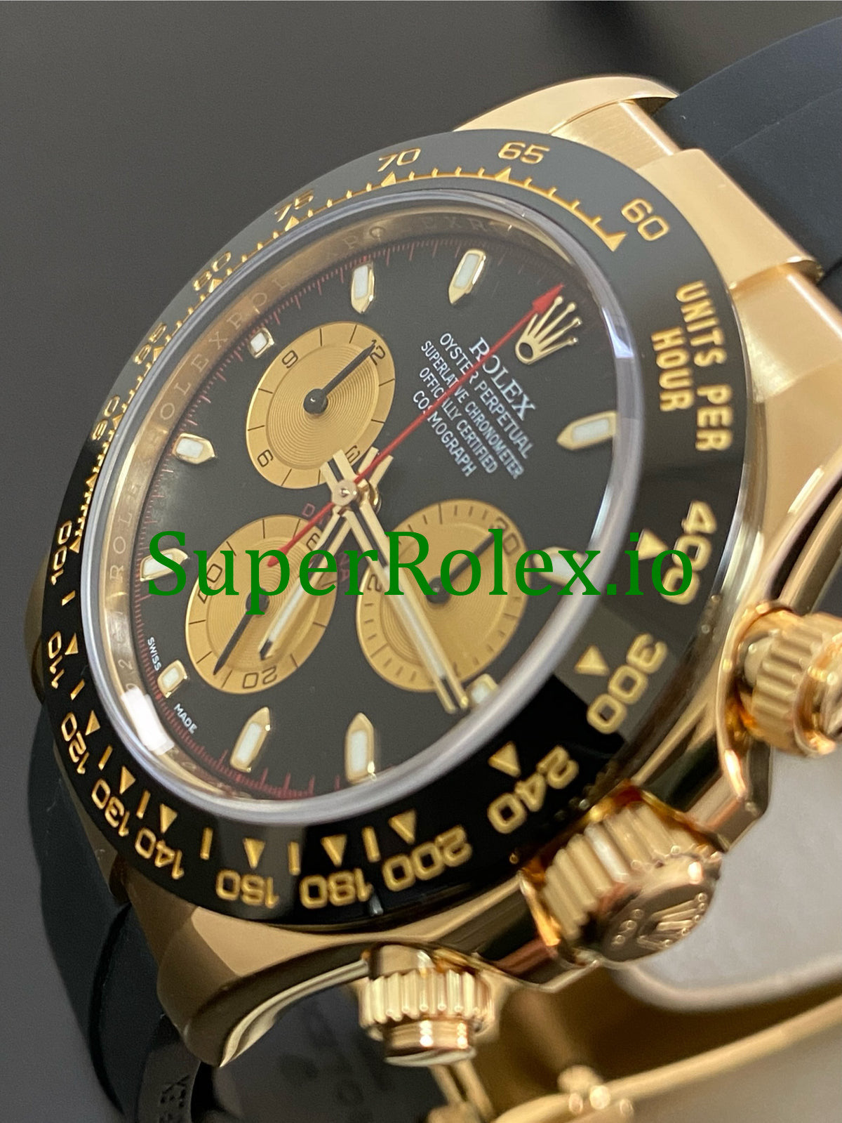 Rolex Cosmograph Daytona 40 Yellow Gold Black Index Dial Ref.116518LN