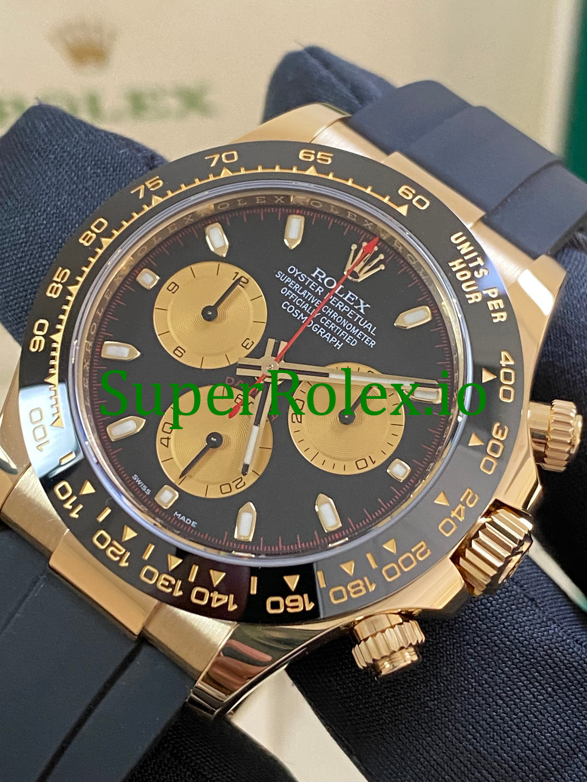 Rolex Cosmograph Daytona 40 Yellow Gold Black Index Dial Ref.116518LN