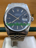 Rolex Datejust 36 Steel Blue Index Dial Ref.16234