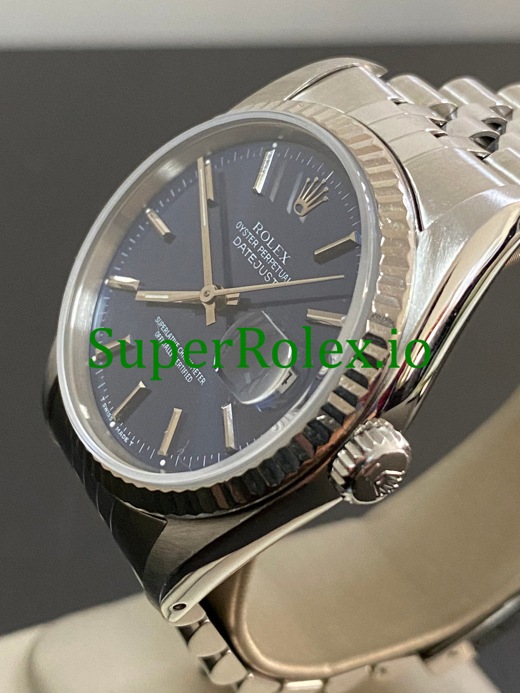 Rolex Datejust 36 Steel Blue Index Dial Ref.16234