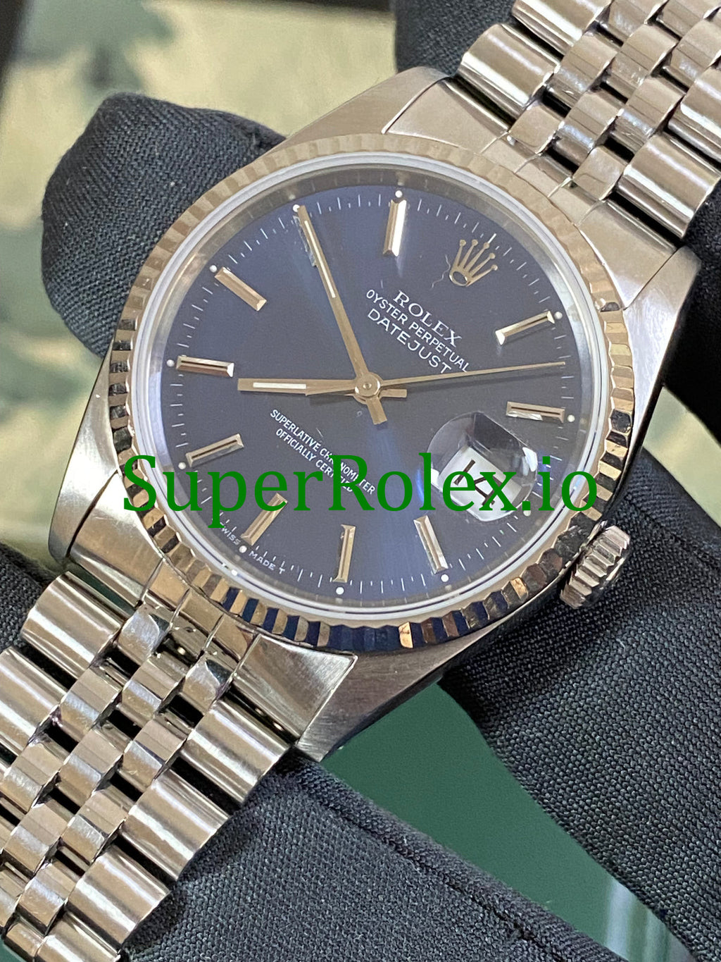 Rolex Datejust 36 Steel Blue Index Dial Ref.16234