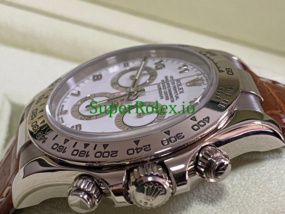 Rolex Cosmograph Daytona 40 White Gold White Dial Ref.116519