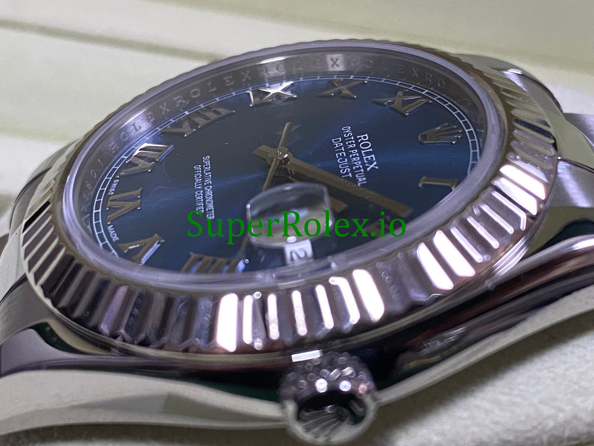 Rolex Datejust II 41 Steel Blue Roman Dial Ref.116334