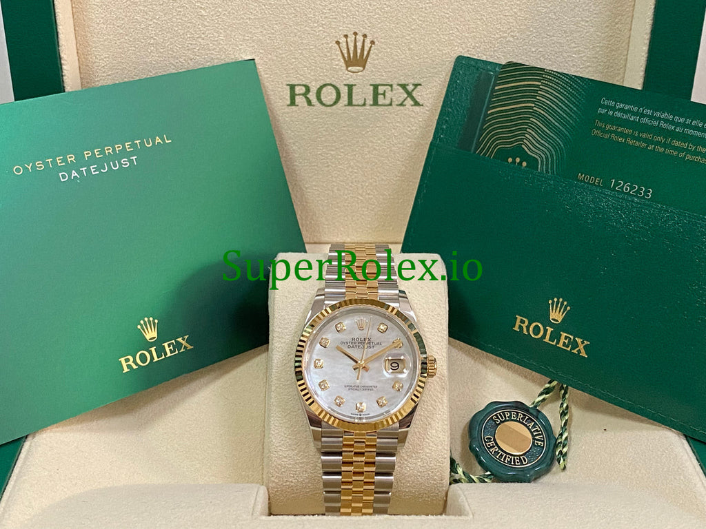 Rolex Datejust 36 Steel and Yellow Gold Ref.126233