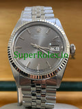 Rolex Steel Grey Index Dial Datejust 36 Ref.1601