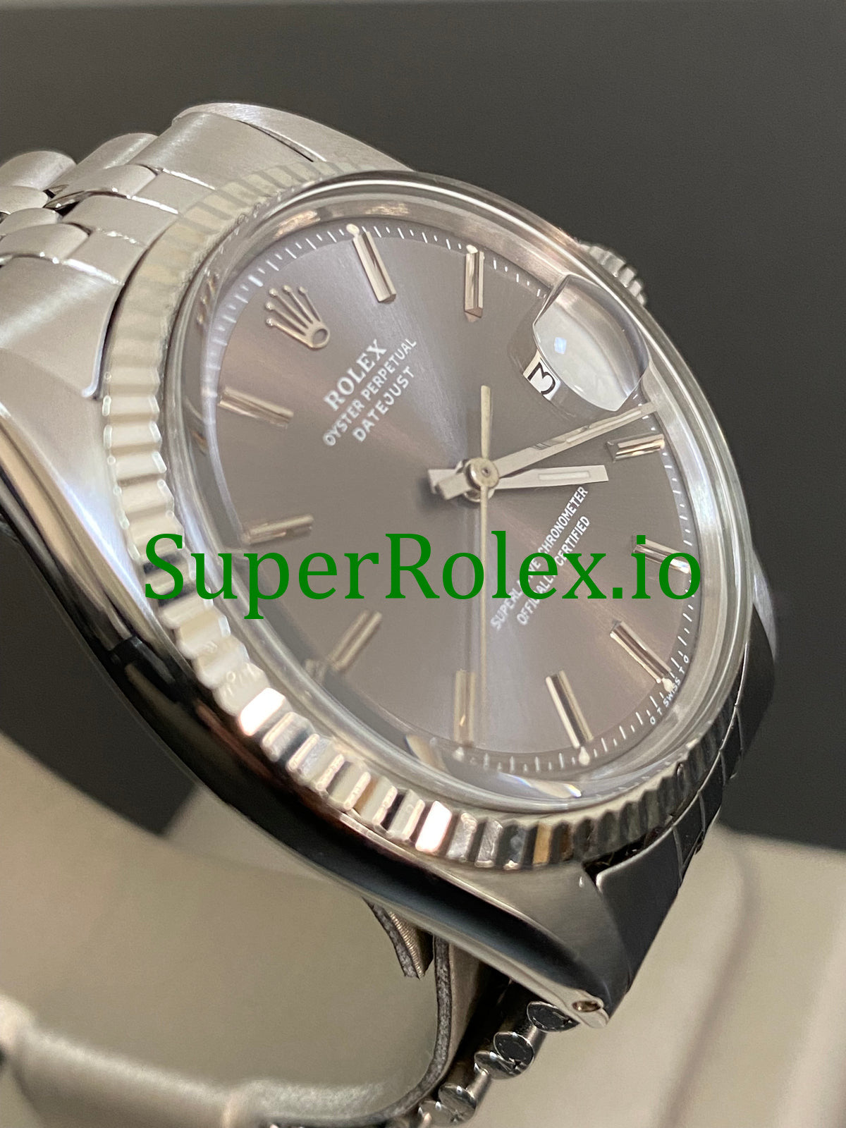 Rolex Steel Grey Index Dial Datejust 36 Ref.1601
