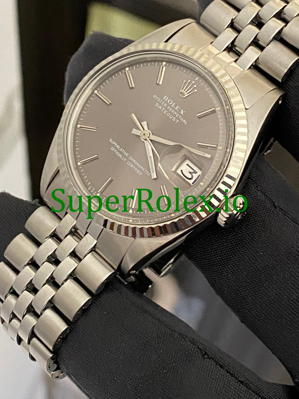 Rolex Steel Grey Index Dial Datejust 36 Ref.1601
