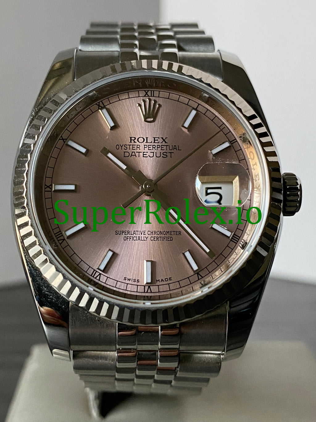 Rolex Datejust 36 Steel Pink Index Dial Ref.116234
