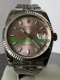 Rolex Datejust 36 Steel Pink Index Dial Ref.116234