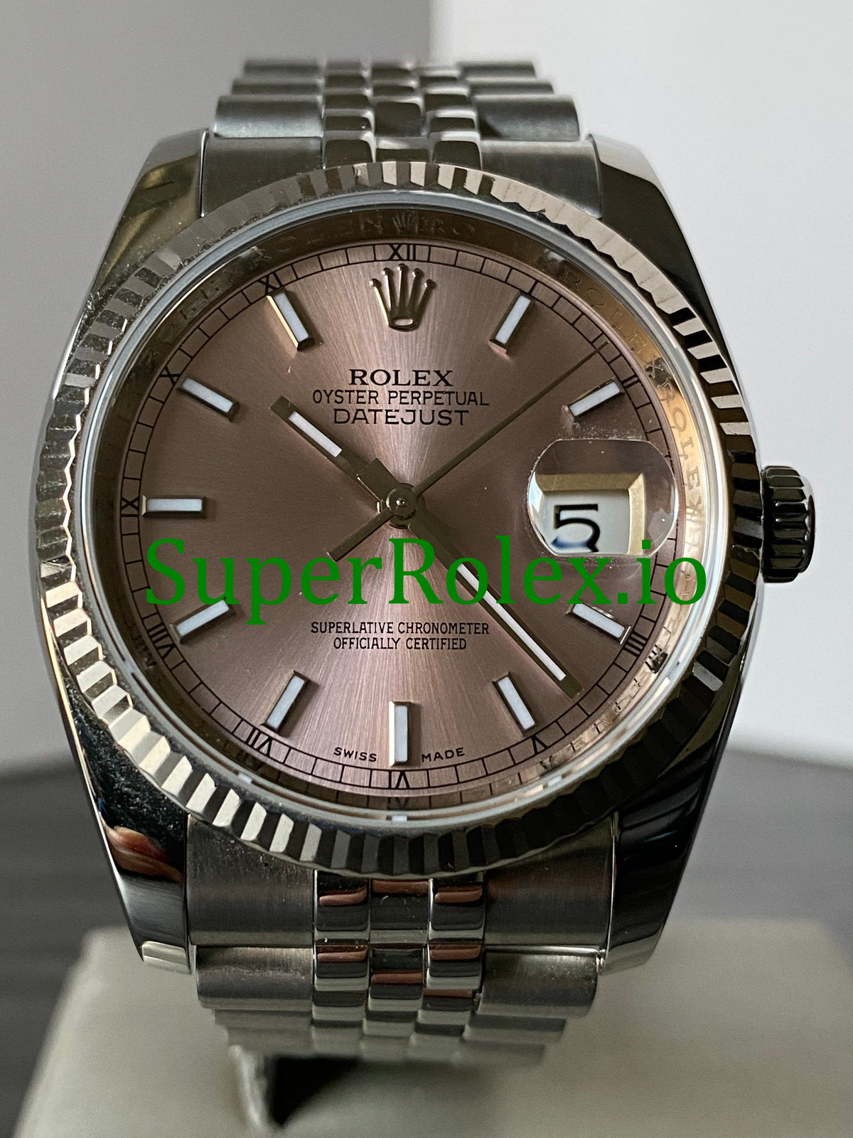Rolex Datejust 36 Steel Pink Index Dial Ref.116234