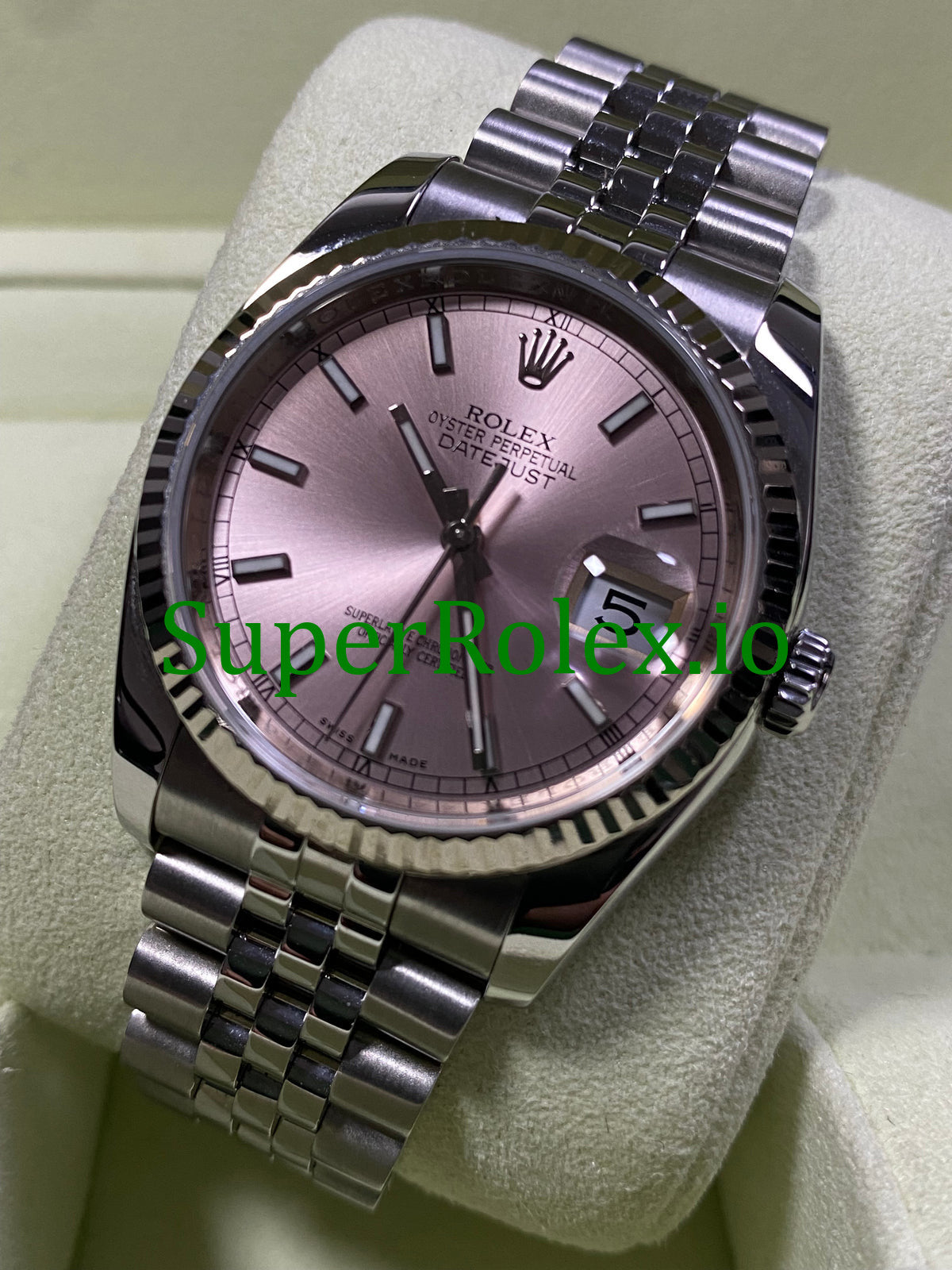 Rolex Datejust 36 Steel Pink Index Dial Ref.116234