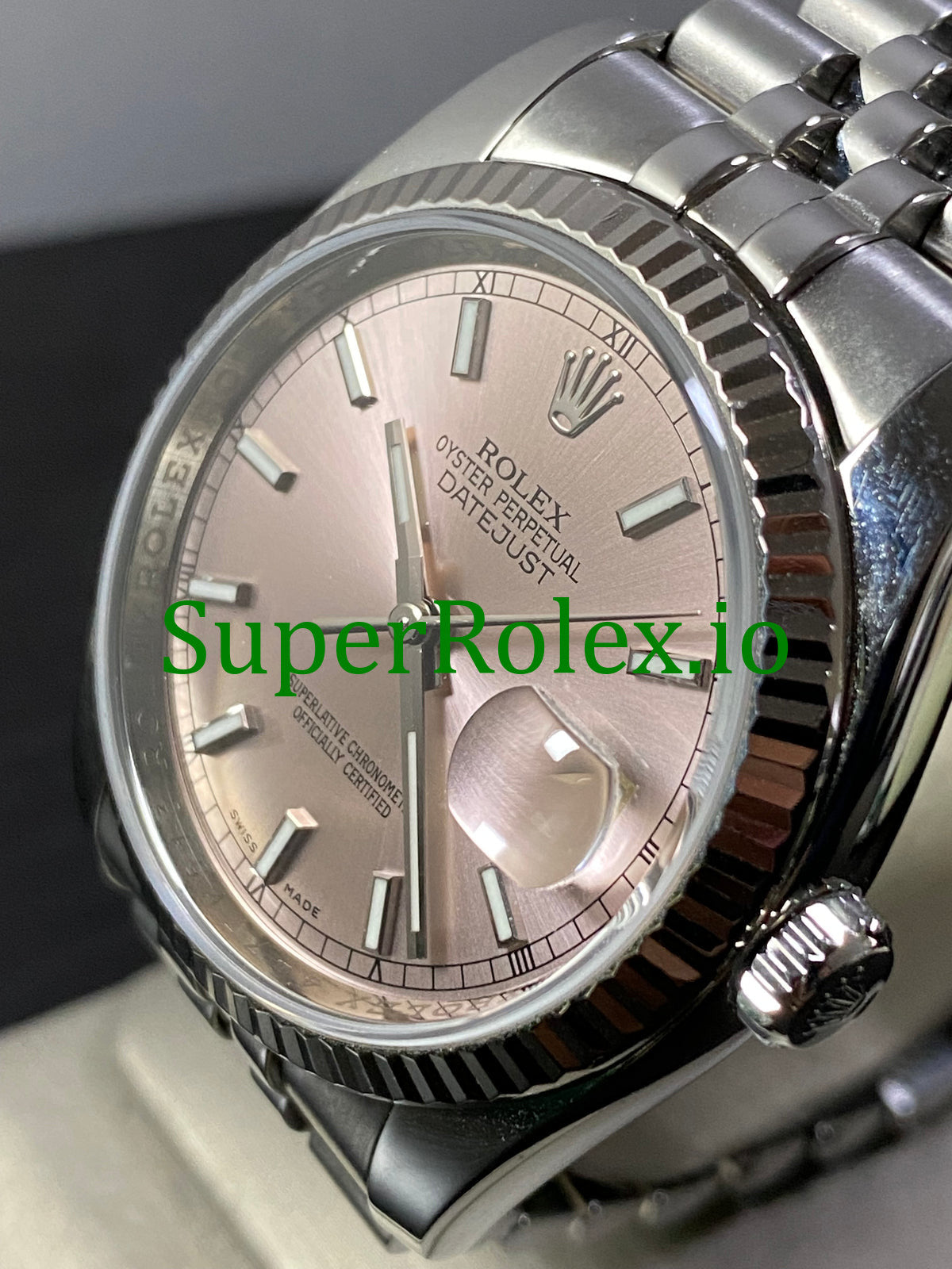 Rolex Datejust 36 Steel Pink Index Dial Ref.116234