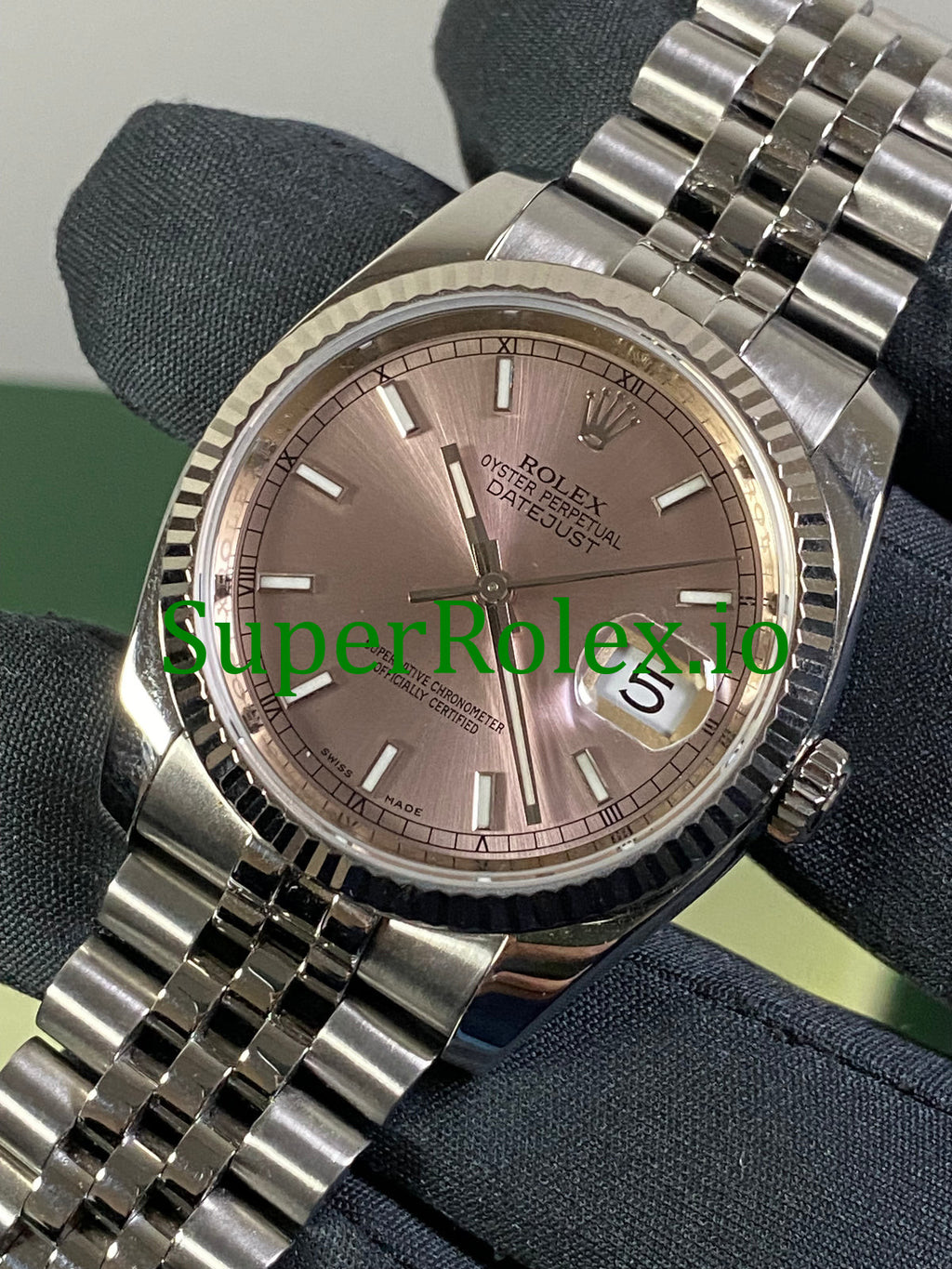 Rolex Datejust 36 Steel Pink Index Dial Ref.116234