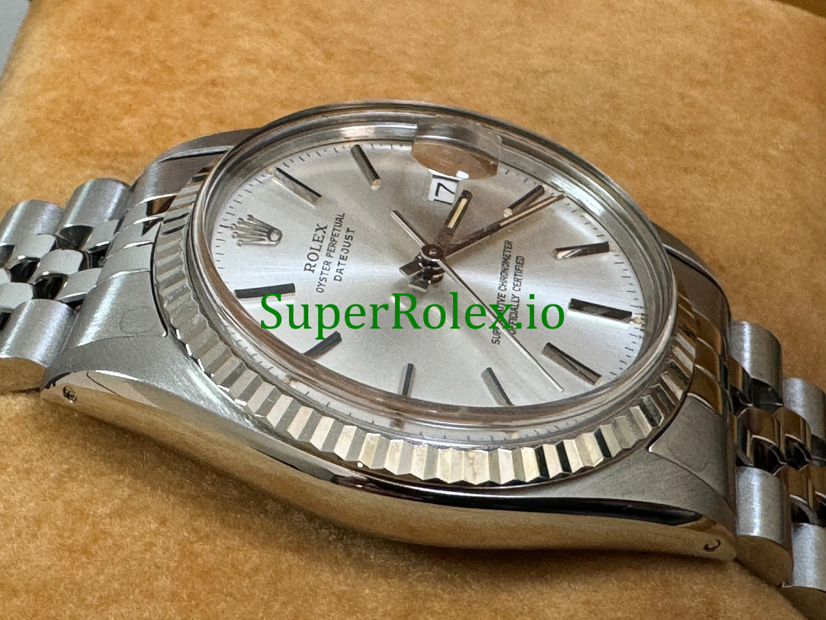 Rolex Datejust 36 Steel Silver Index Dial Ref.16014