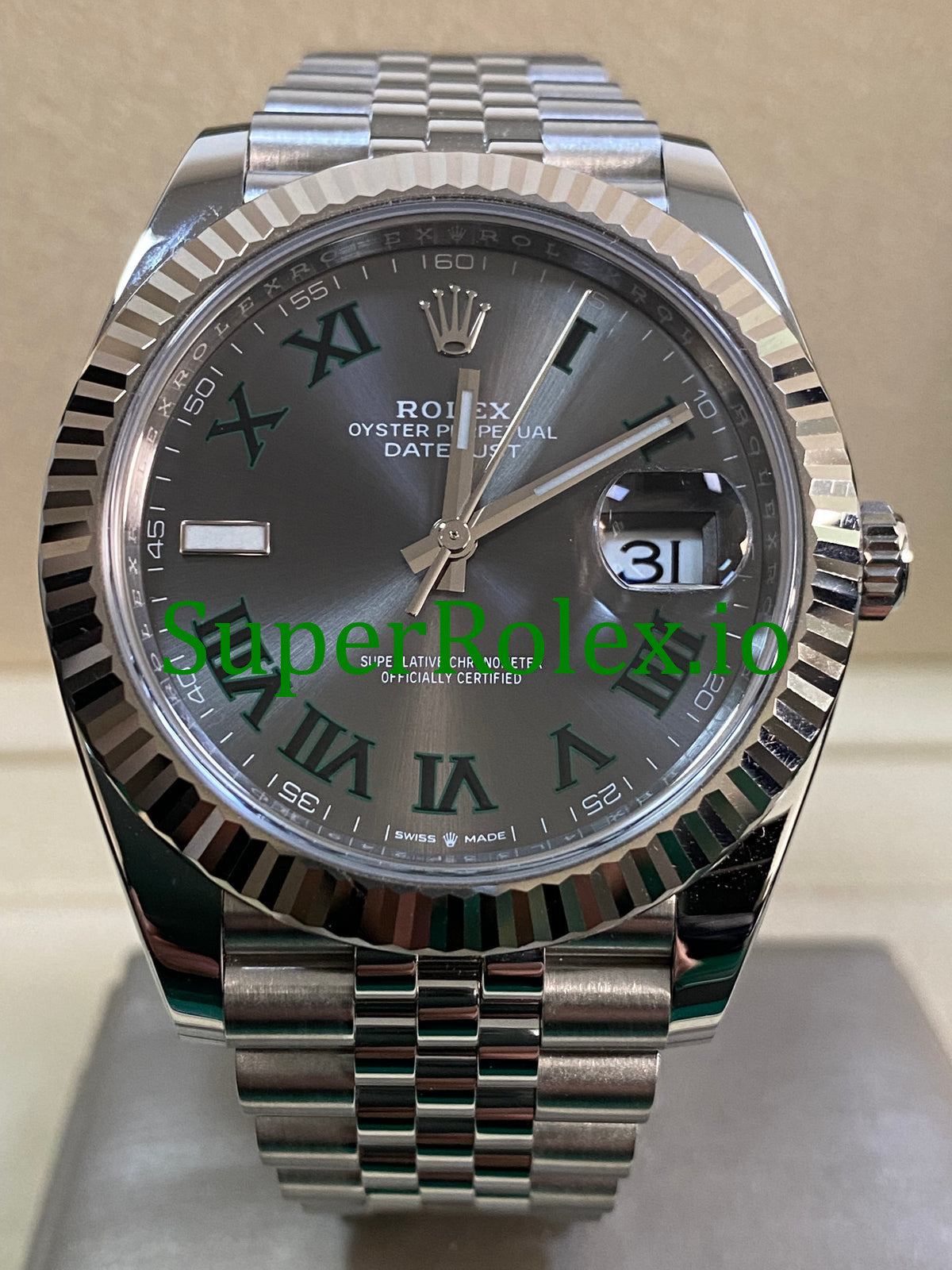 Rolex Datejust 41 Steel and White Gold Ref.126334
