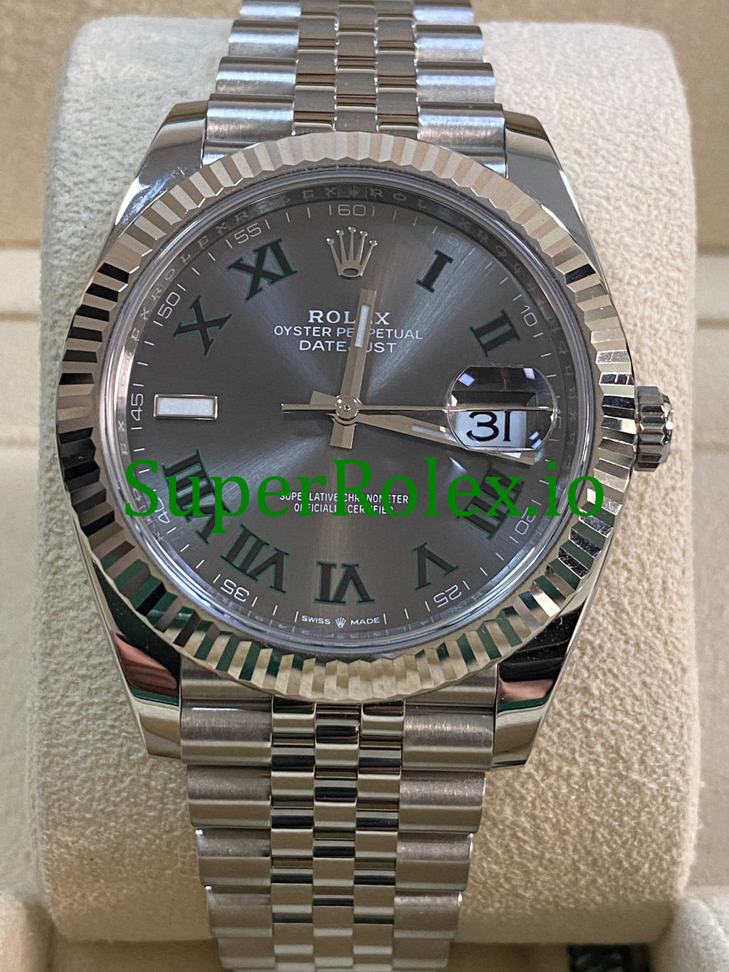Rolex Datejust 41 Steel and White Gold Ref.126334