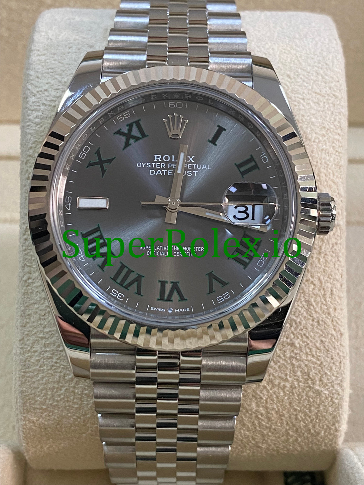 Rolex Datejust 41 Steel and White Gold Ref.126334