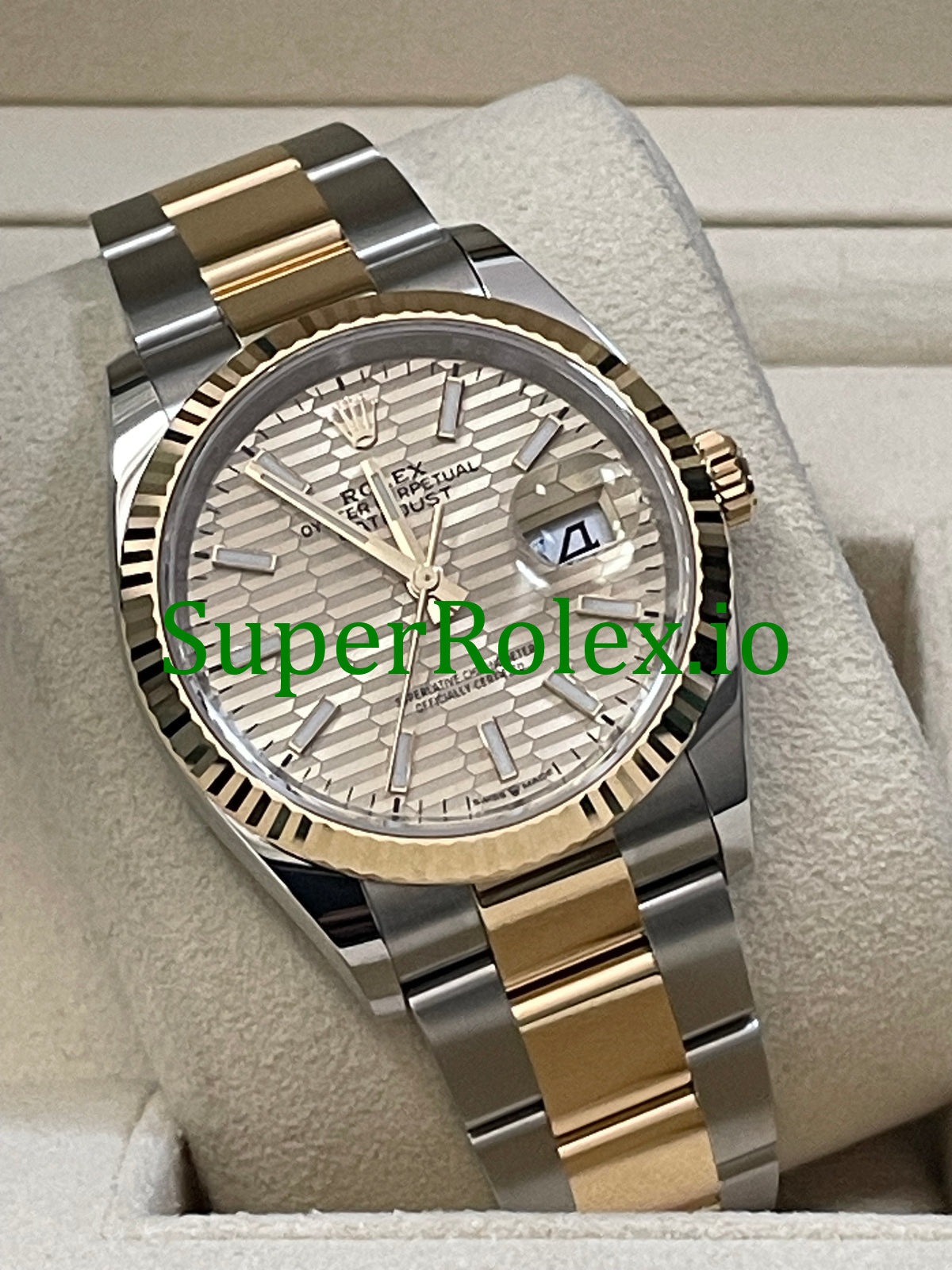 Rolex Datejust 36 Yellow Gold Golden Motif Dial Ref.126233