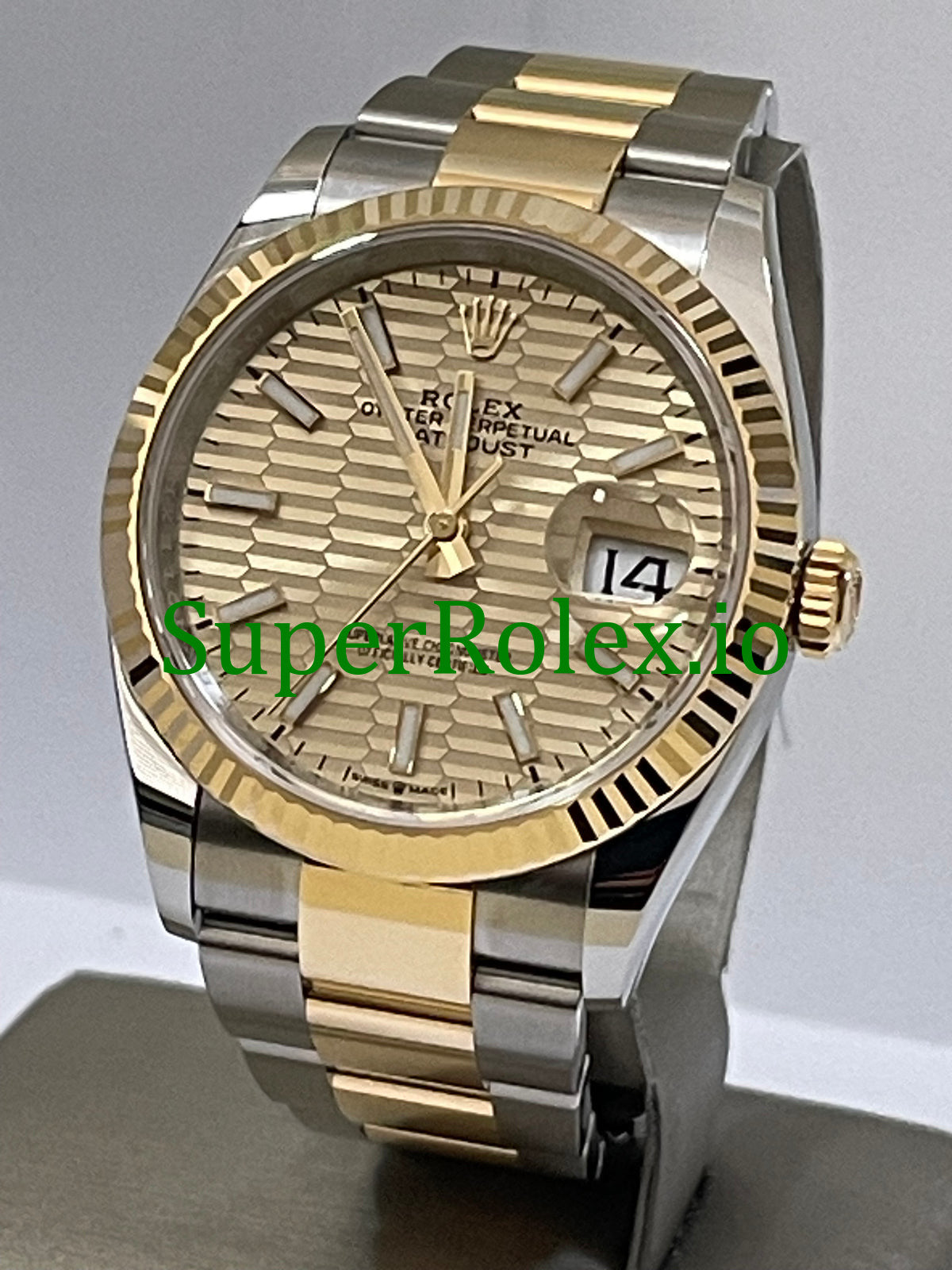 Rolex Datejust 36 Yellow Gold Golden Motif Dial Ref.126233