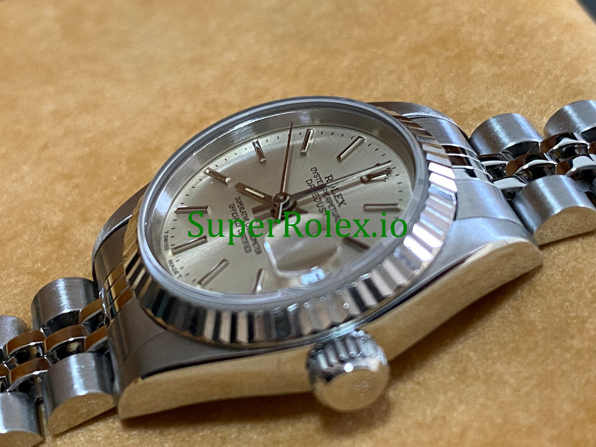 Rolex Lady-Datejust 26MM Steel Silver Index Dial Ref.69174