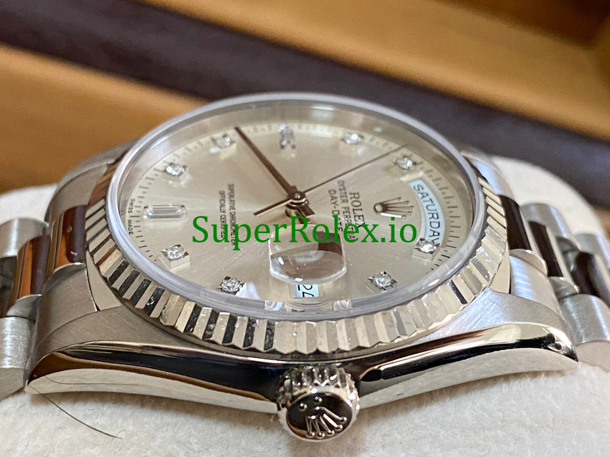 Rolex Day-Date 36MM White Gold Ref.18239 - Diamond Dial