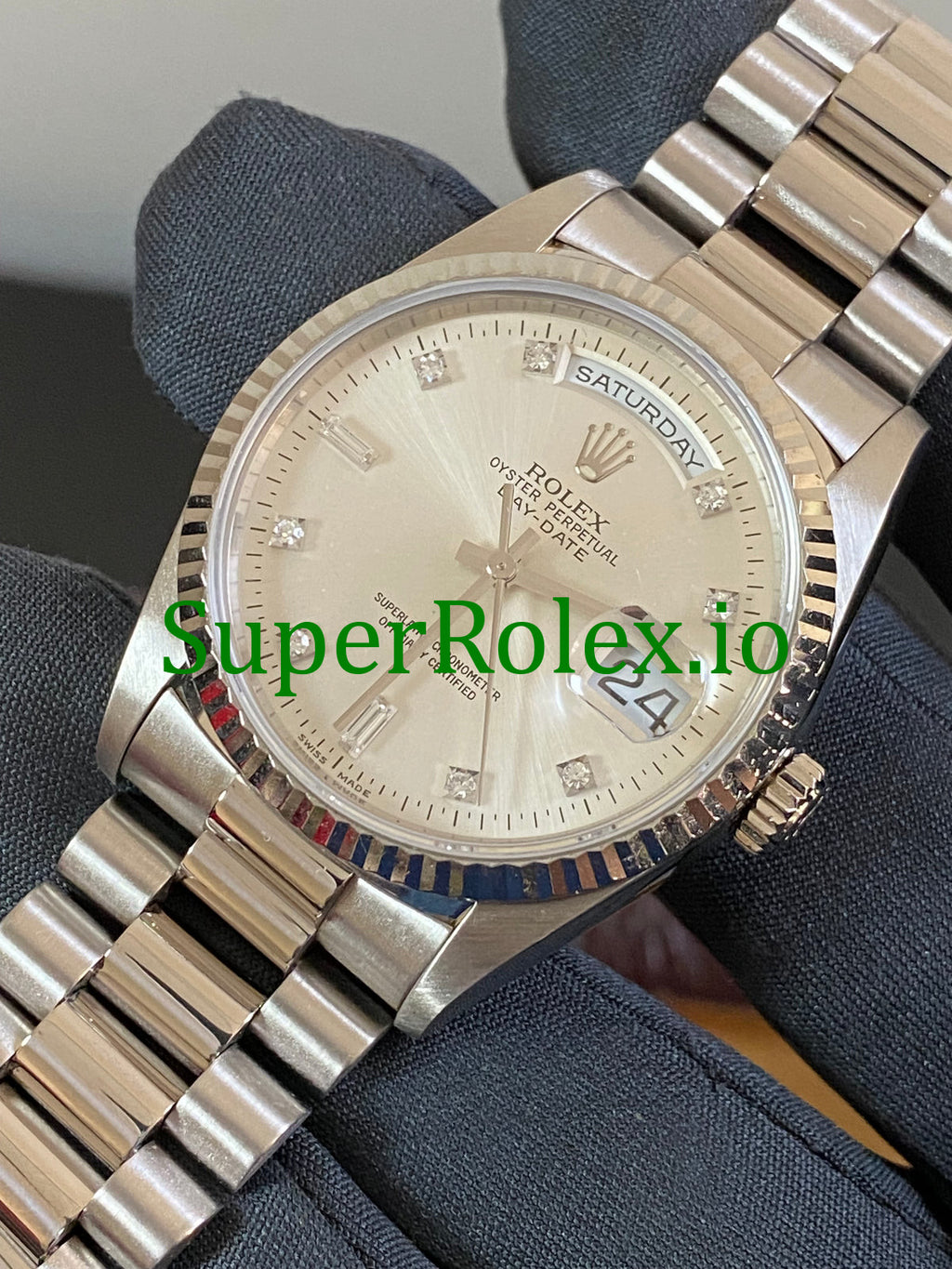 Rolex Day-Date 36MM White Gold Ref.18239 - Diamond Dial