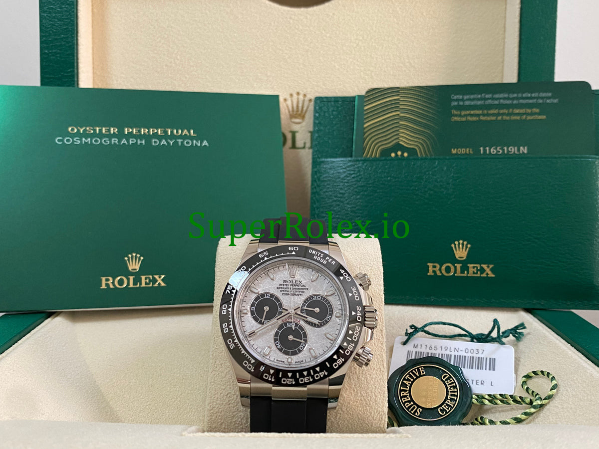 Rolex Cosmograph Daytona 40 White Gold Meteorite Dial Ref.116519LN